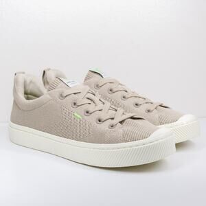 CARIUMA ICI Knit Mesh Sneakers Lace Up Sand Beige Unisex Mens 9.5 Womens 11